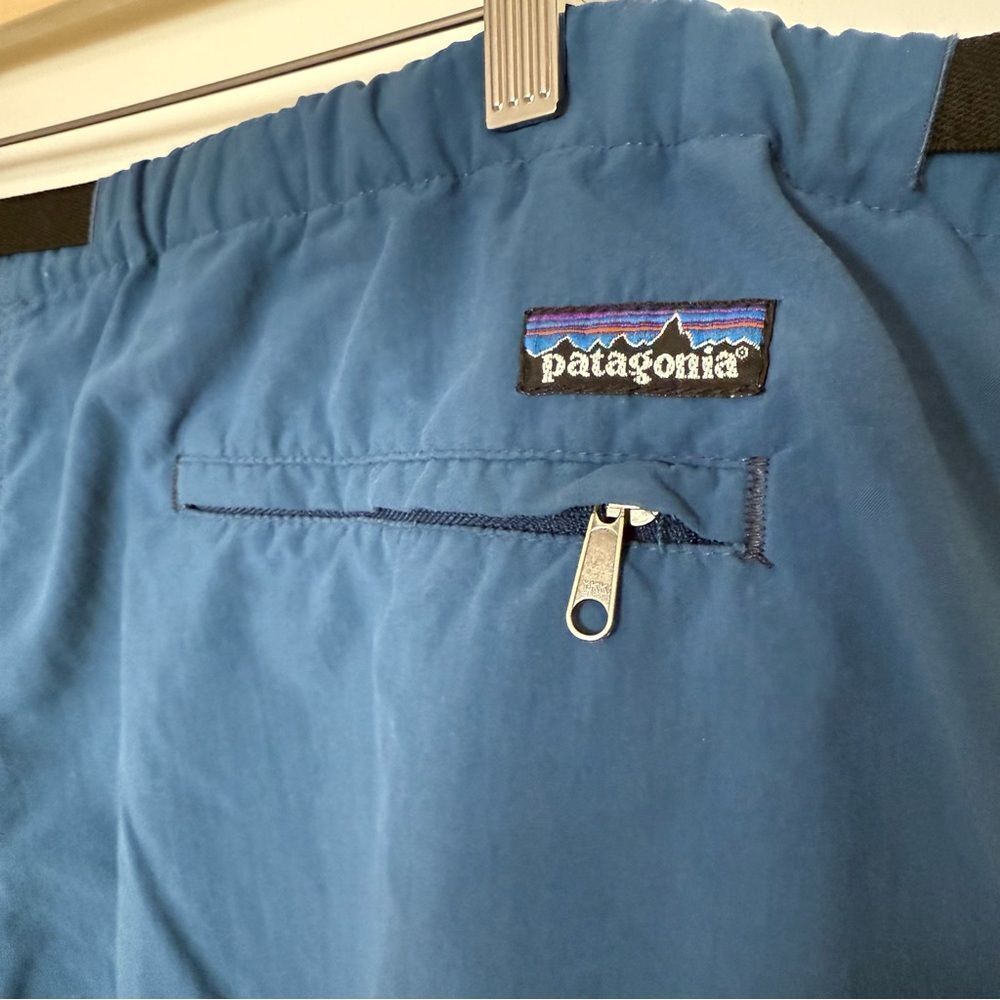 Patagonia Nylon Shorts 10'' Mens Sz XL Blue Belted Outdoor Hiking Camping - Picture 6 of 14